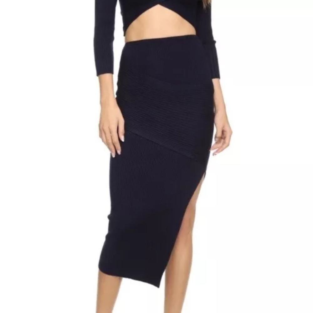Alice McCall Ribbed Atomic Midi Skirt